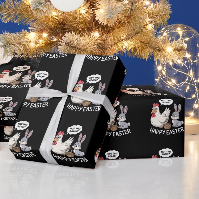 Papel De Presente Coelho Feliz de Pásqua Coelho Frango Não Isso Nova (Feriados)