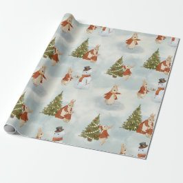 Papel De Presente Coelho Natal Peter Vintage