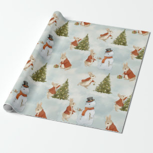 Papel De Presente Coelho Natal Peter Vintage