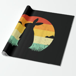 Papel De Presente Coelho Retro Estilo Vintage 80s Estilo Bunny Lover