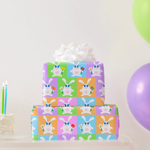 Papel De Presente Coelhos Fofos