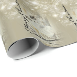 Papel De Presente Coelhos/papel de envolvimento Natal dos coelhos