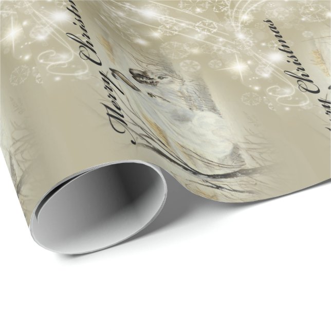 Papel De Presente Coelhos/papel de envolvimento Natal dos coelhos (Ponta do rolo)