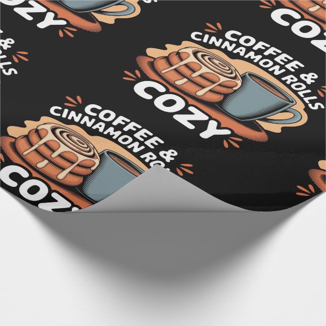 Papel De Presente Coffee & Cinnamon Rolls (Ponta)