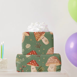 Papel De Presente Cogumelo