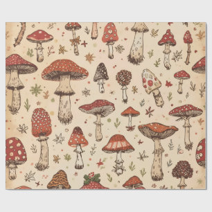 Papel De Presente Cogumelo