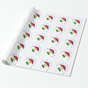 Papel De Presente Cogumelo sob a chuva