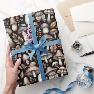 Papel De Presente Cogumelos Místicos 