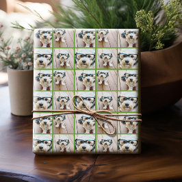 Papel De Presente Colagem de 4 Fotos para Instagram com Alegria de F