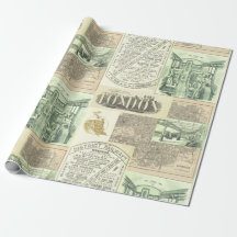 Colagem de Anúncios de Jornal da Vintage Railroad