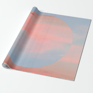 Papel De Presente Colagem de arte estética com o belo pôr do sol do 