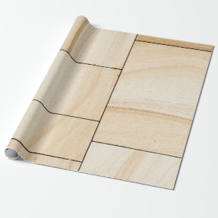 Papel De Presente Colagem de azulejos de cerâmica castanha