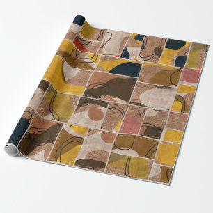 Papel De Presente Colagem de colagem de colagem sem falhas impressã