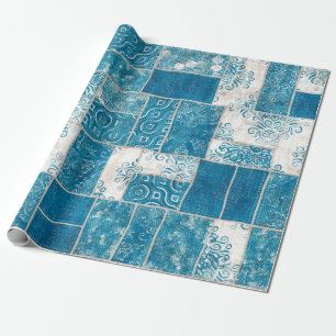 Papel De Presente Colagem de colagem de colagem sem falhas impressão