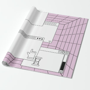 Papel De Presente Colagem de elementos de interface do usuário. Cybe