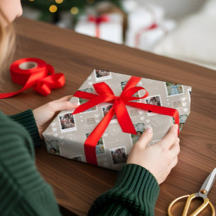 Papel De Presente Colagem de Fotos de Cartazes de Entrega Especial D