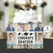 Colagem de Fotos de Formatura Parabéns Nome 8