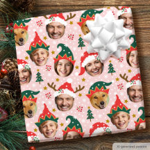 Colagem de Fotos de Natal Rosto Engraçado Festivo