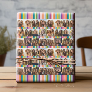 Papel De Presente Colagem de Fotos no Instagram - 12 das suas fotos