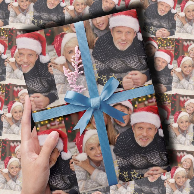 Papel De Presente Colagem de Fotos Personalizada (Criador carregado)