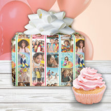 Colagem Fotográfica Simples Stripes Aniversário