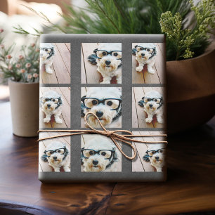 Papel De Presente Colagem Instagram com 6 fotos no Chalkboard