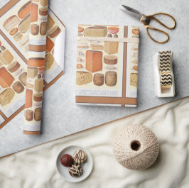 Papel De Presente Colagem Vintage de Queijos Domésticos, Beeton, 192