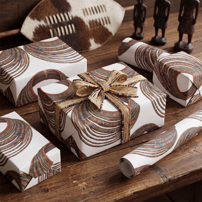 Papel De Presente Colar de Contas Africano Tribal (Criador carregado)