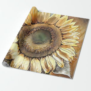 Papel De Presente Coleção de Artes Modernas de Sunflower