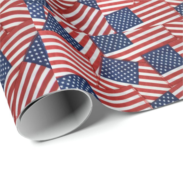 Papel De Presente coleção de bandeiras americanas (Ponta do rolo)