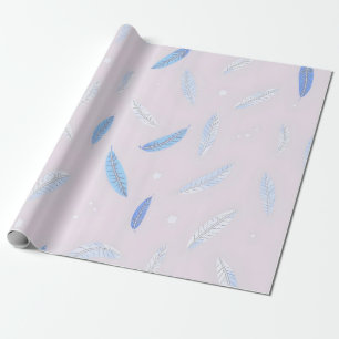 Papel De Presente Coleção de Luxo Boho Tendência de Penas