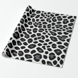 Papel De Presente Coleção de Luxo Popular Elegante de Leopardo Branc