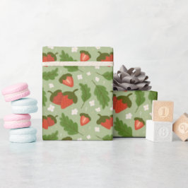 Papel De Presente Coleção de padrões da fruta - Morangos