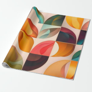 Papel De Presente Coleção de Pares Populares Retro-abstrato