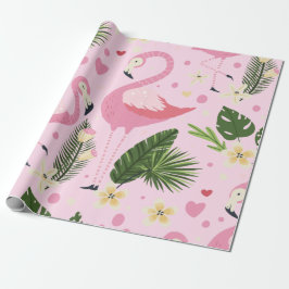 Papel De Presente Coleção de Verão Flamingo Um Design 8
