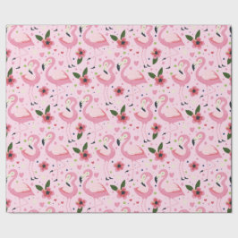Papel De Presente Coleção de Verão Flamingo Um Design 9