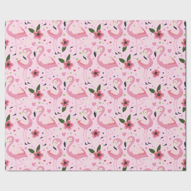 Papel De Presente Coleção de Verão Flamingo Um Design 9 (Barra)