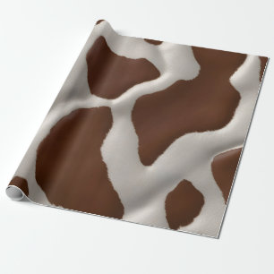 Papel De Presente Coleção Elegante Luxuosa de Couro de Vaca Falso