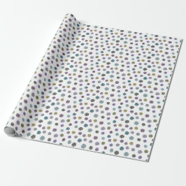 Papel De Presente Coleção Jennifer Aquarela Pequenos Pontos