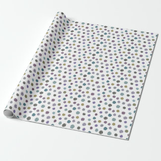 Papel De Presente Coleção Jennifer Aquarela Pequenos Pontos