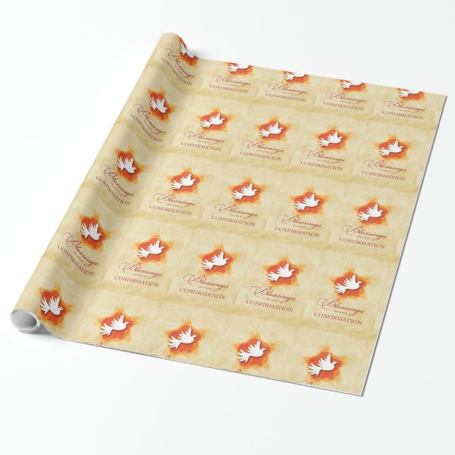Papel De Presente Coleção Presente de Confirmação Personalizada Para (Desenrolado)