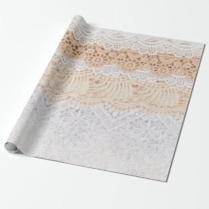 Papel De Presente Colheita de rasto floral sem costura