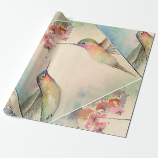 Papel De Presente colibris
