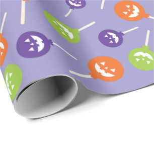 Papel De Presente Colírio de Trick ou Tratar de Halloween