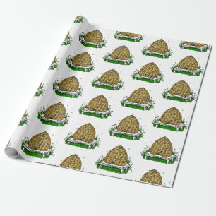 Papel De Presente Colmeia Antica