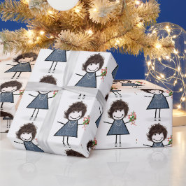 Papel De Presente Coloque a figura com o Buquê da ventoinha