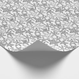 Papel De Presente Colora sua própria estrela do mar