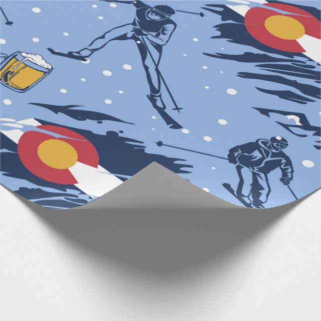 Papel De Presente Colorado Ski e Snowboard Wrappaper (Ponta)