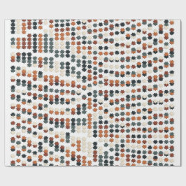 Papel De Presente Colorful artNouveau Floral Pattern