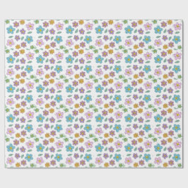Papel De Presente Colorful floral print